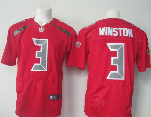 Nike Buccaneers #3 Jameis Winston Red Men's Stitched NFL Elite Rush Jersey